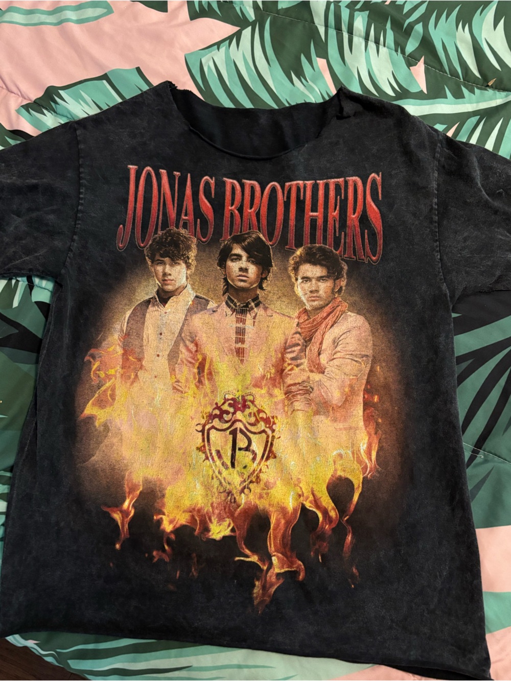 -Jonas Brothers Classic Fire Tee